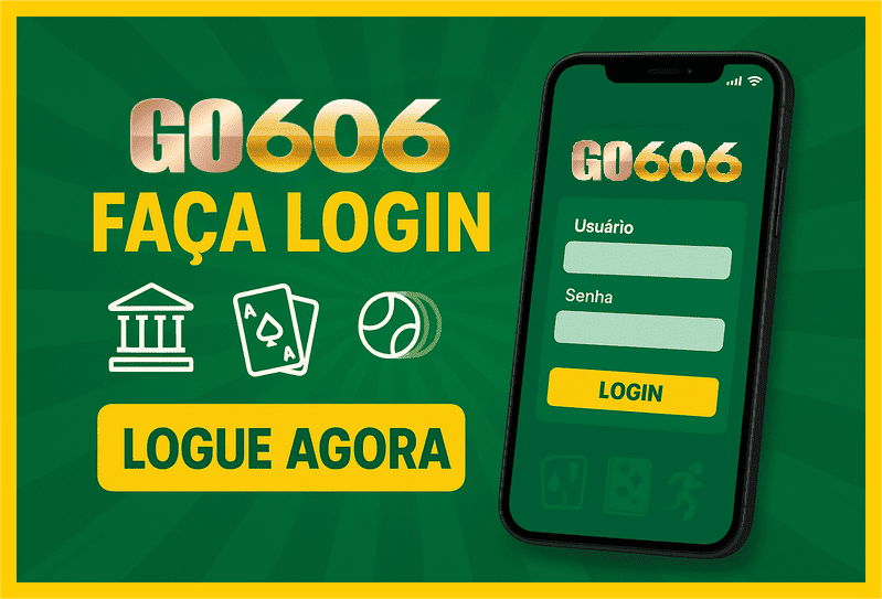 Imagem destacando login seguro na GO606 para novos usuários